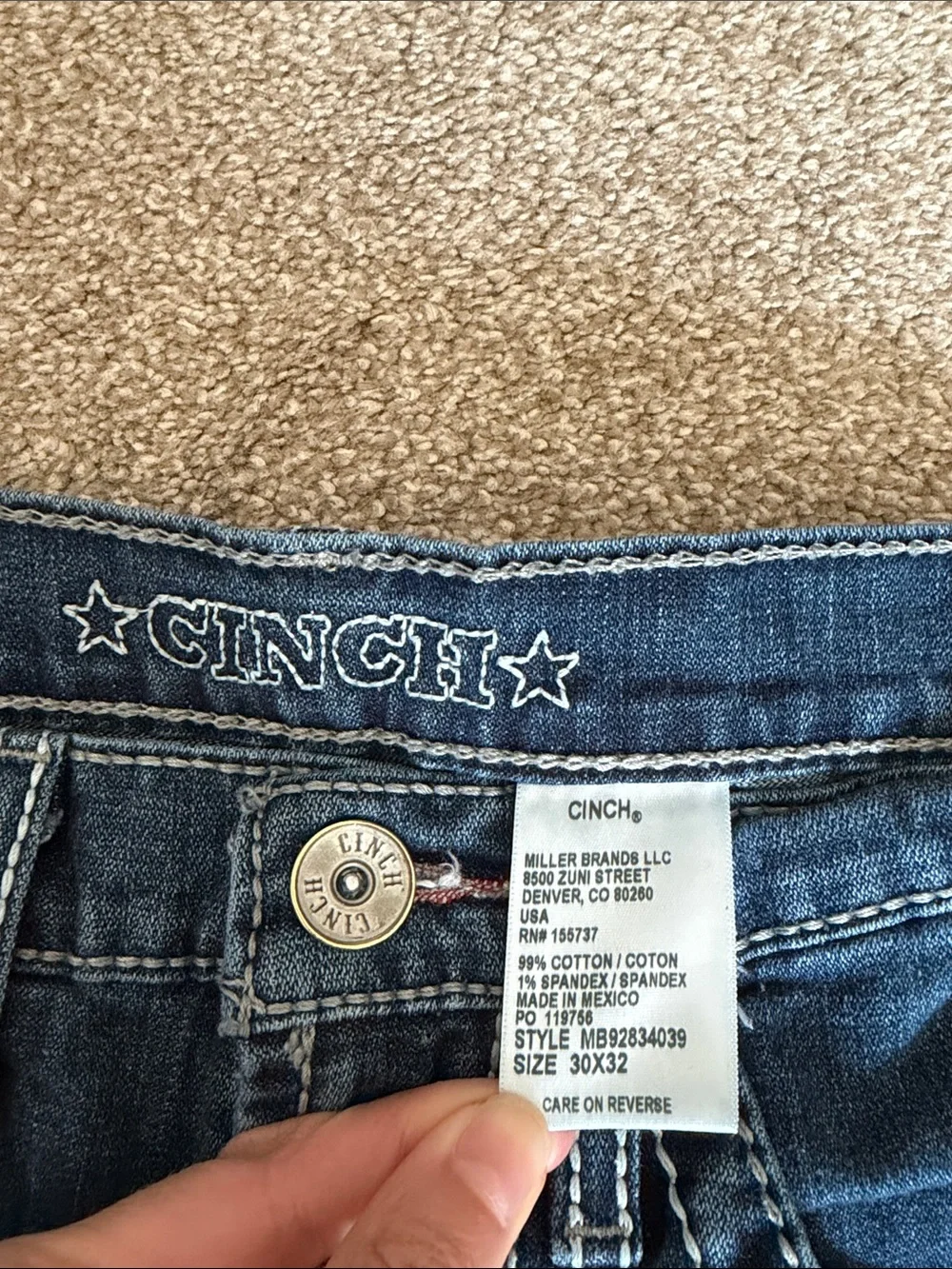 Cinch relaxed straight